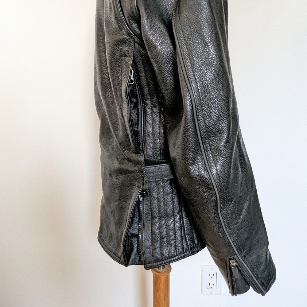 Leather Motorcycle Riding Jacket Power Trip - Picture 6 of 15